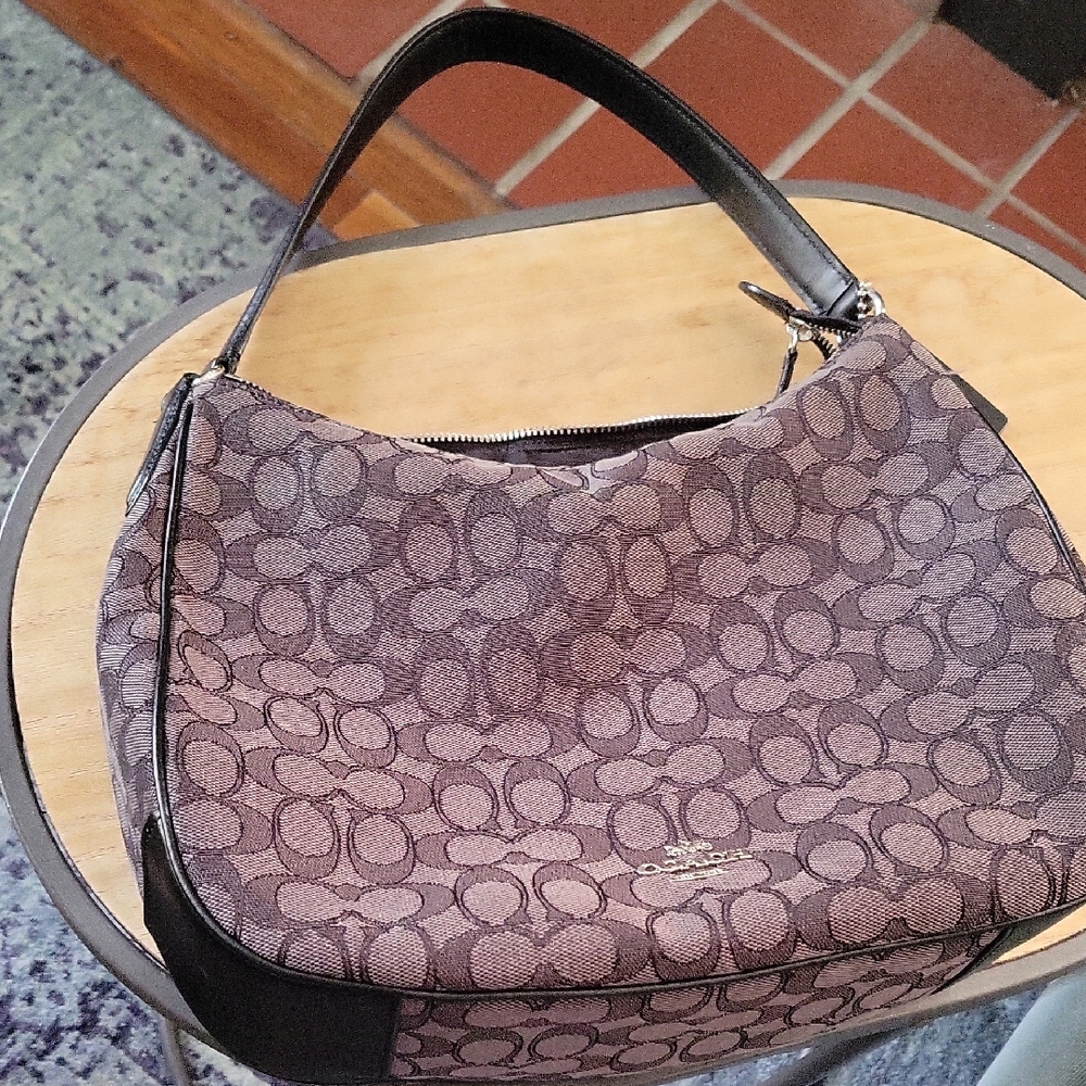 Coach Hobo Bag - Brown and Black